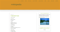 Desktop Screenshot of mikkipedia.net